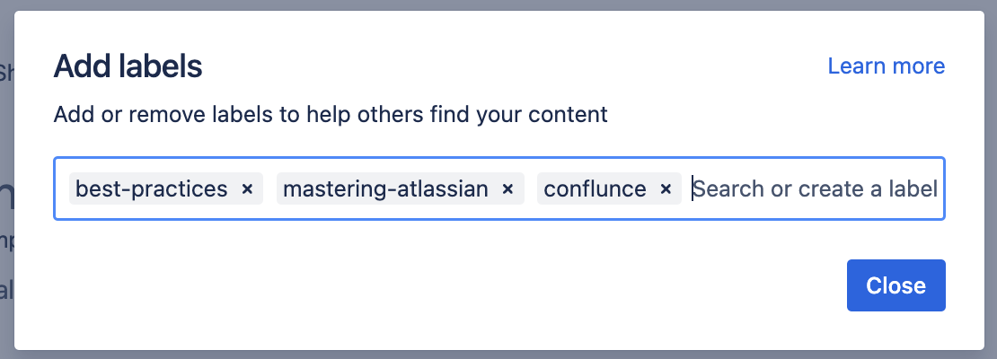 Confluence Labels and Why to Use Them